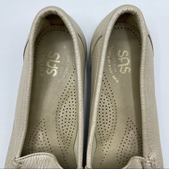 SAS Simplify Lusso Gold Loafers Flats Loafers Moc Tripad Comfort Leather Size 7N - Picture 15 of 16